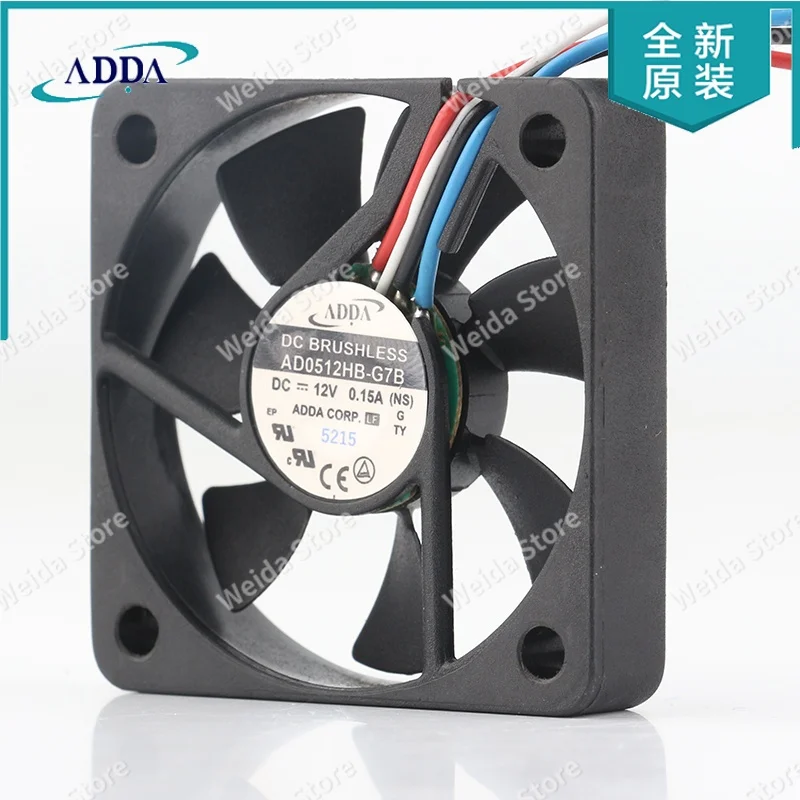

Вентилятор охлаждения ADDA 5CM 5010 PWM с регулировкой скорости, 12В 0.15А, 4-проводной, AD0512HB-G7B - Тихий вентилятор для корпуса настольного компьютера