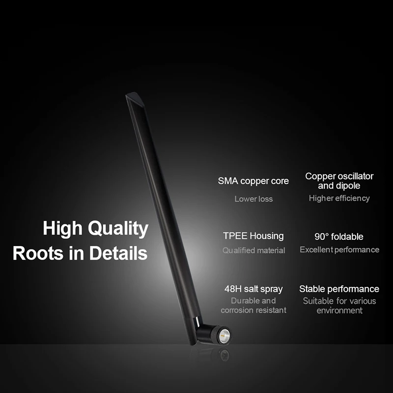 2.4GHz 5GHz 5.8GHz Wifi Antenna Dual Band 2.4G 5G 5.8G Router Antennas for Modem Aircard Indoor Internet Signal