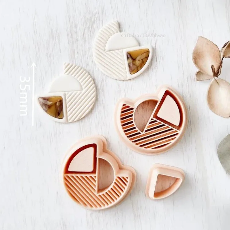 Abstract Symmetry Polymer Clay Cutters for Earrings