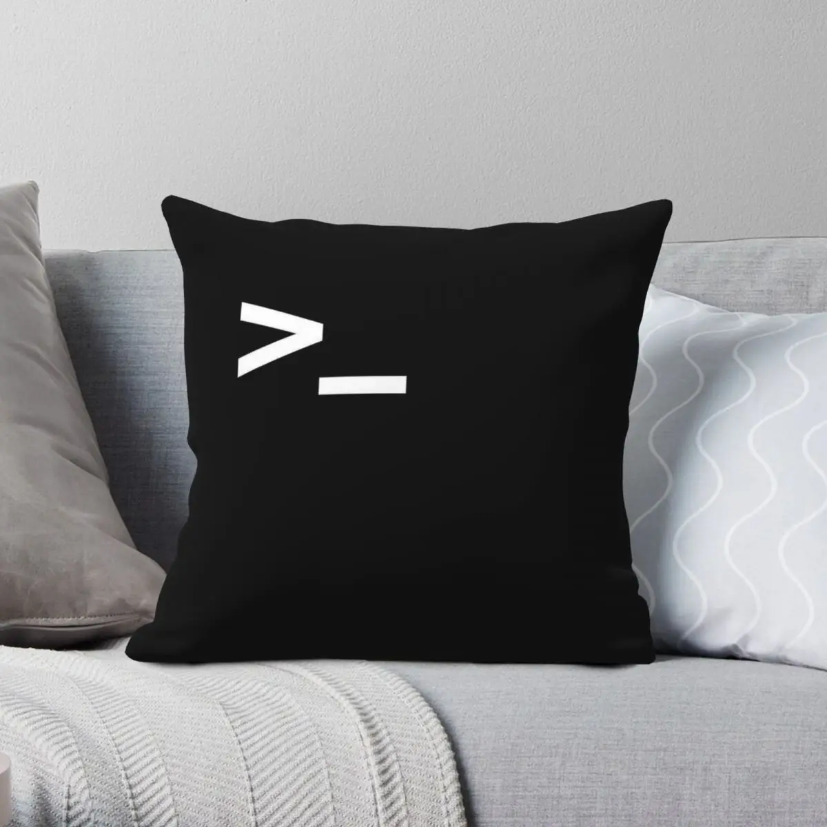 Terminal Control Pillowcase Polyester Linen Velvet Creative Zip Decor Room Cushion Cover
