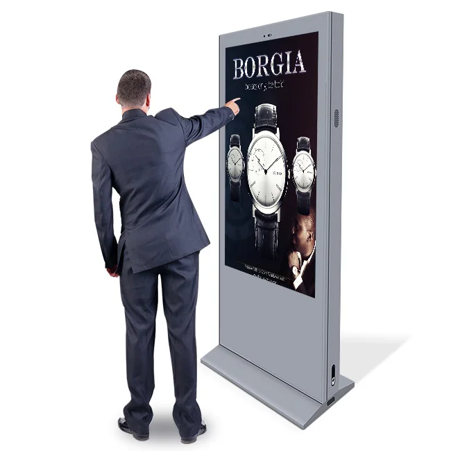 Top Ranking LCD Outdoor Capacitive Advertising Players Digital Display Billboard Bus Shetler Outdoor Kiosk