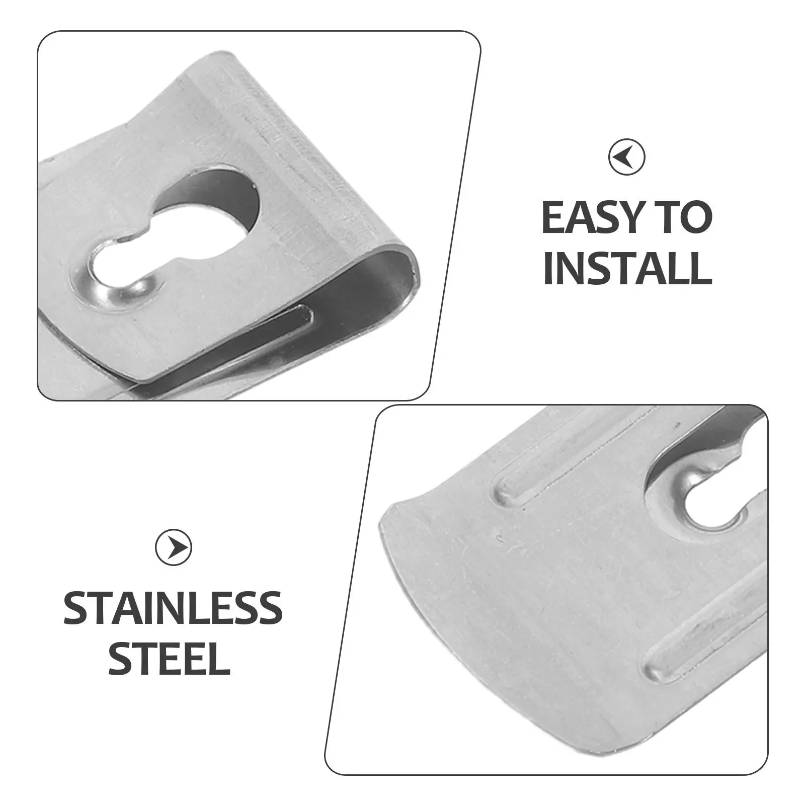 20Pcs Tape Measure Clip Stainless Steel Belt Holder Replacement Buckles Ergonomic Work Belt Tape Holder for Carpenters