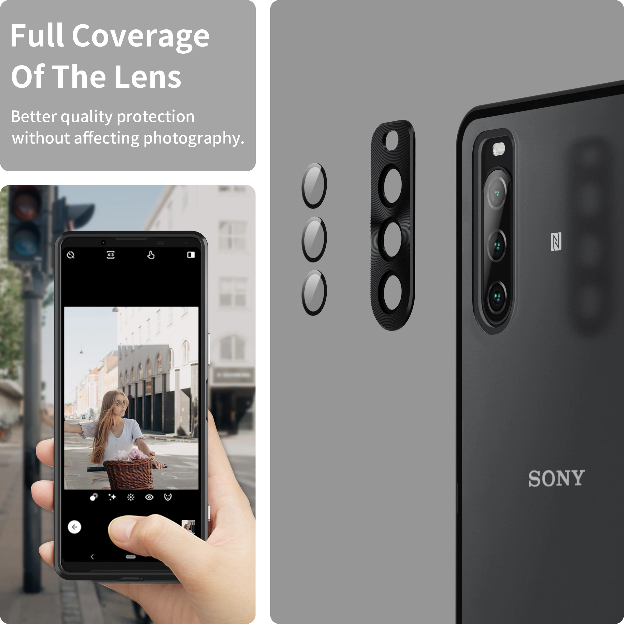 For Sony Xperia 1 IV Ultra-thin All-inclusive Metal Frame Case For Xperia 10 IV Metal bezel frosted cover lens protection Cover