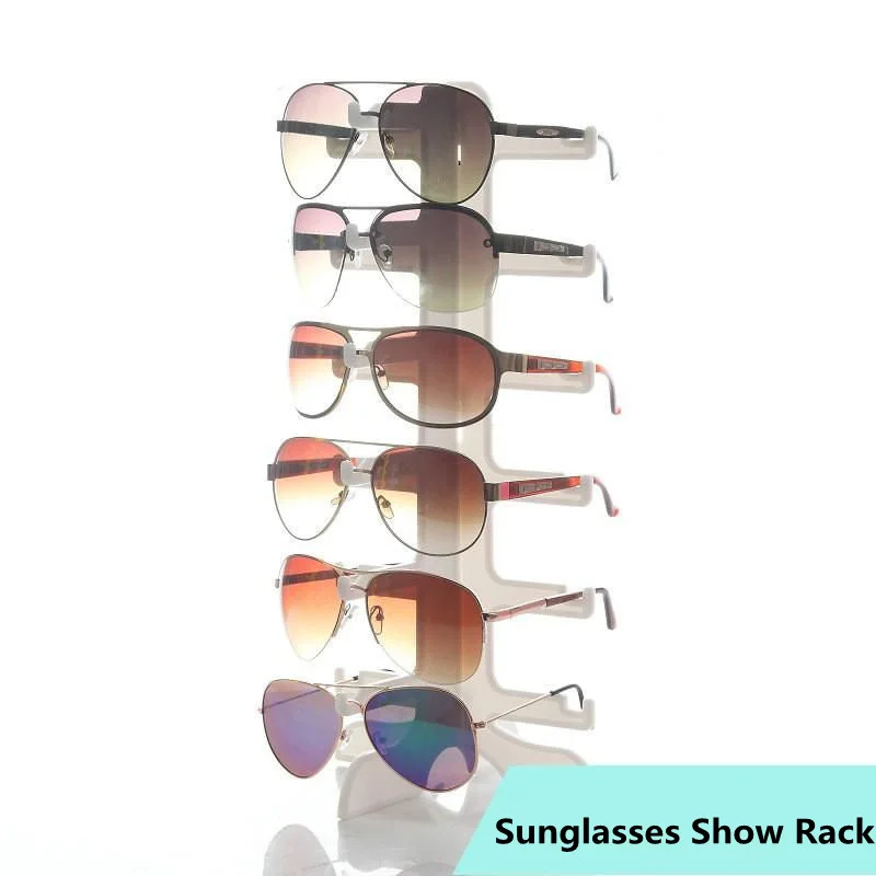 

6Layer Sunglasses Plastic Show Rack Holder Eyeglasses Display Stand Storage Holder Glasses Shelf Home Counter Space Saving Shelf