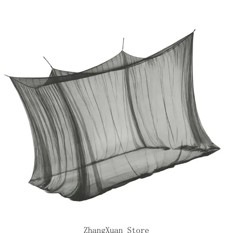 großes hängendes Insektennetz 3 x 5 x 2,5 m, Einzeltür für Camping und Ruhe, 3 x – Detail 8