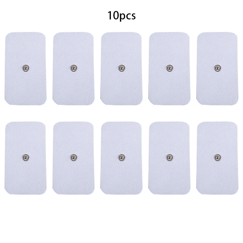 10pcs Electrode Pads EMS Self Adhesive Pulse Gel Physiotherapeutic Patches Body Massager Electrical Muscle Stimulator