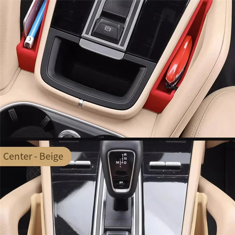 

Гениальная центральная консоль автомобиля, ящик для хранения, центральный подлокотник, ящик для хранения, контейнер-органайзер для Porsche Cayenne 2011-2018 Par