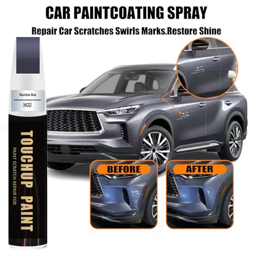 Car Touch Up Paint(Moonbow Blue(KCG)) for INFINITI Car Paint Scratch Repair Kit, Quick & Easy Solution to Repair