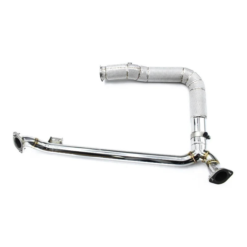 Head Section High flow Pipes Exhaust Pipes branch downpipe Exhaust Pipe with catalyst  For Porsche 718 2.0T 2016 