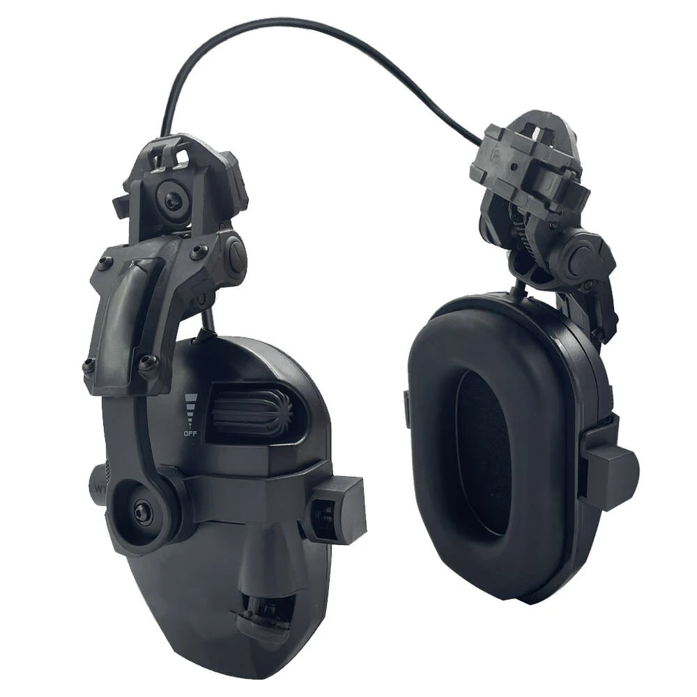 Active Helmet Mounted Earmuffs For Shooting Electronic Hearing Protection Ear Protect Noise Reduction Active Hunting Headphone