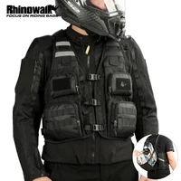 Rhinowalk-mochila para motocicleta, chaleco Universal para ciclismo, montar al aire libre, portátil, paquete deportivo de viaje con red para casco