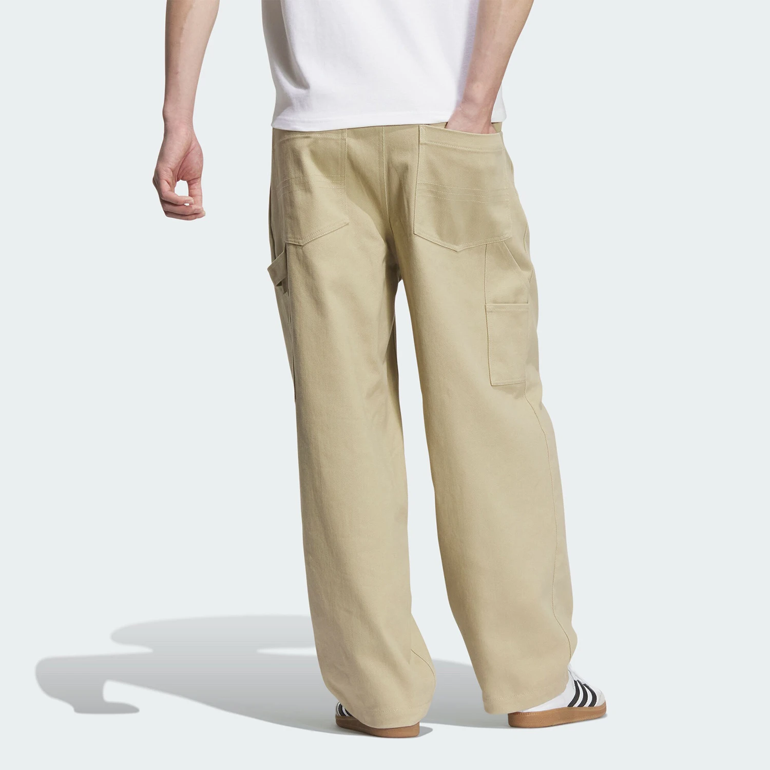 بنطال Adidas Originals للرجال كاجوال فضفاض للاستخدام الخارجي JC6840