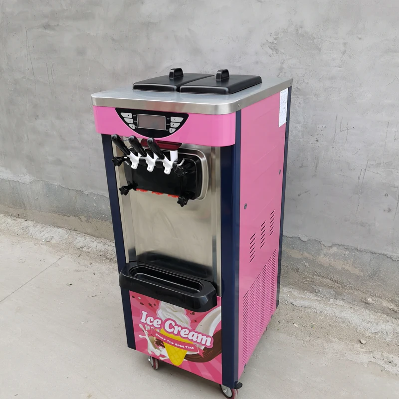 Commercial Ice Cream Machine 2100W Hard Serve Ice Cream Maker With LED Display Screen Auto Shut-Off Timer