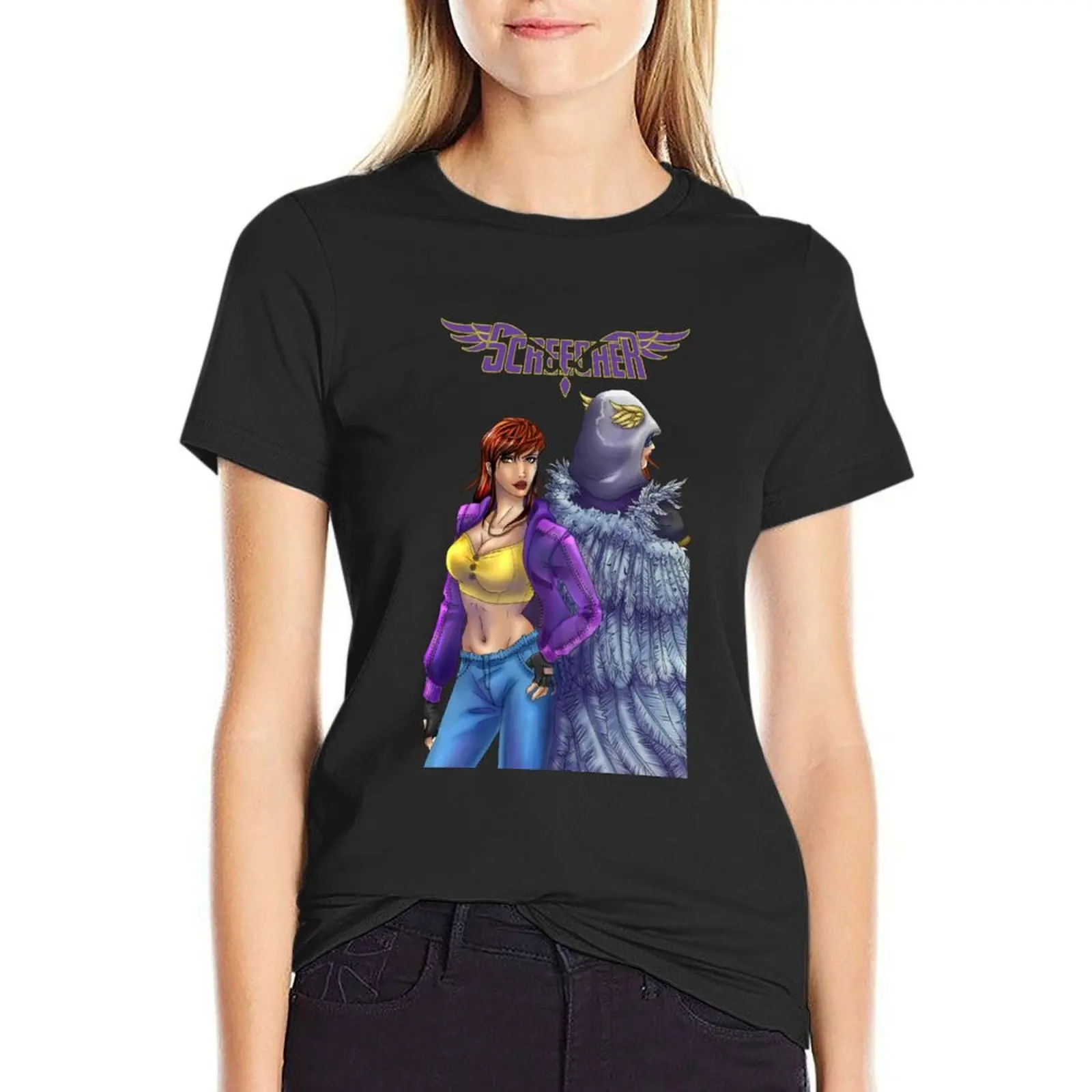 

Screecher-Krogan Cover T-Shirt lady clothes plain Women's t-shirt