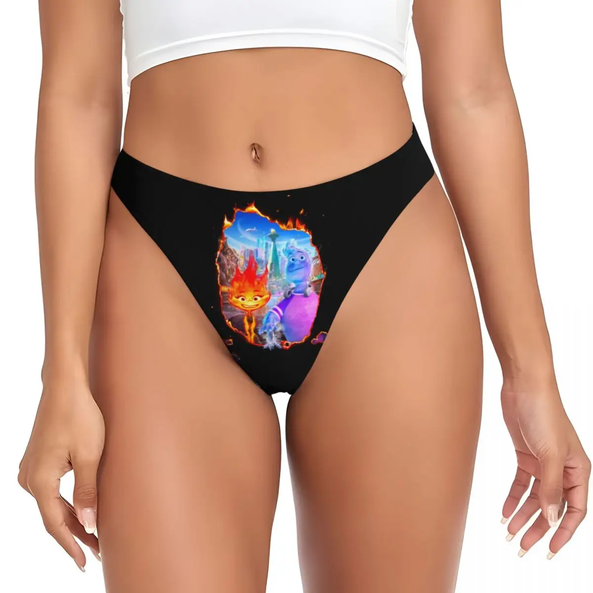 Mutandine perizoma elementale da donna personalizzate Ember Lumen perizoma intimo femminile Comfort Gale cumus Thongs