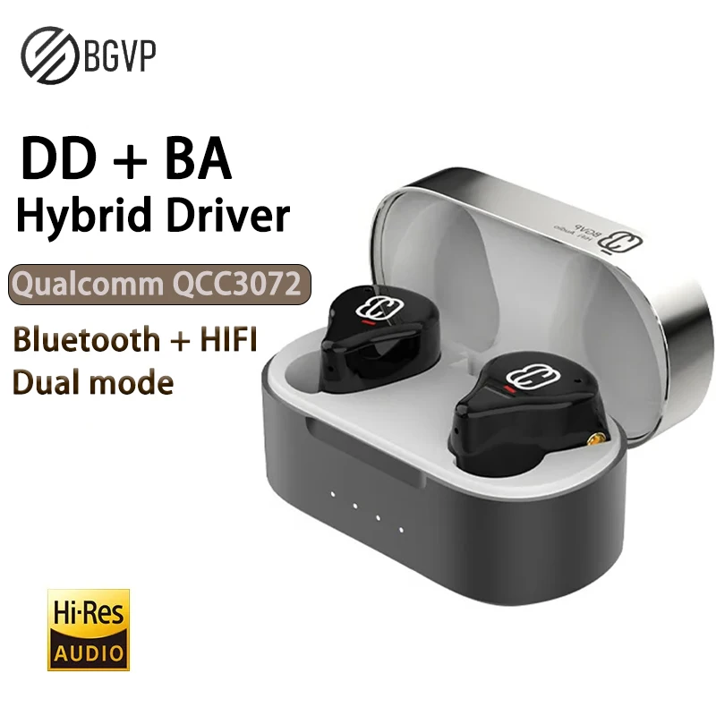 Наушники BGVP Q3 Dual Mode Bluetooth TWS с гибридной технологией DD + BA, беспроводные внутриканальные наушники с поддержкой AptX Adaptive и портом MMCX.