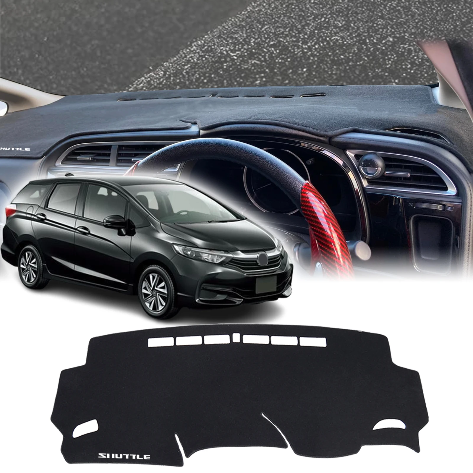 

fit for Honda Fit Shuttle Wagon Gk8 2015-2022 RHD DashMat Sunshade Car Accessories Dashmat Dashboard Cover Pad Protective Carpet