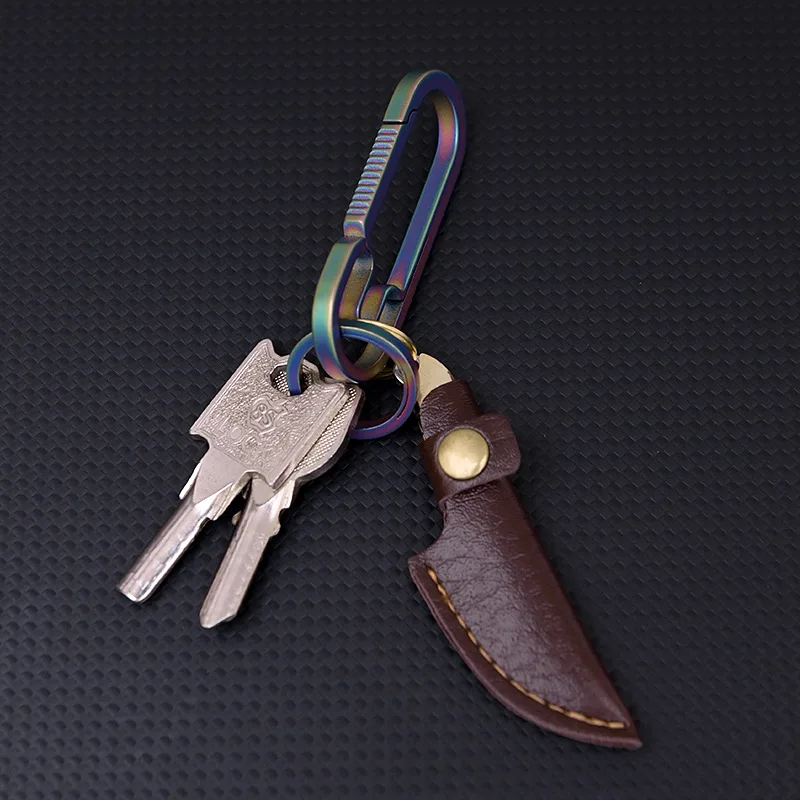 Brass small curved knife sharp mini straight knife portable keychain unboxing small knife fruit knife handle meat small knife