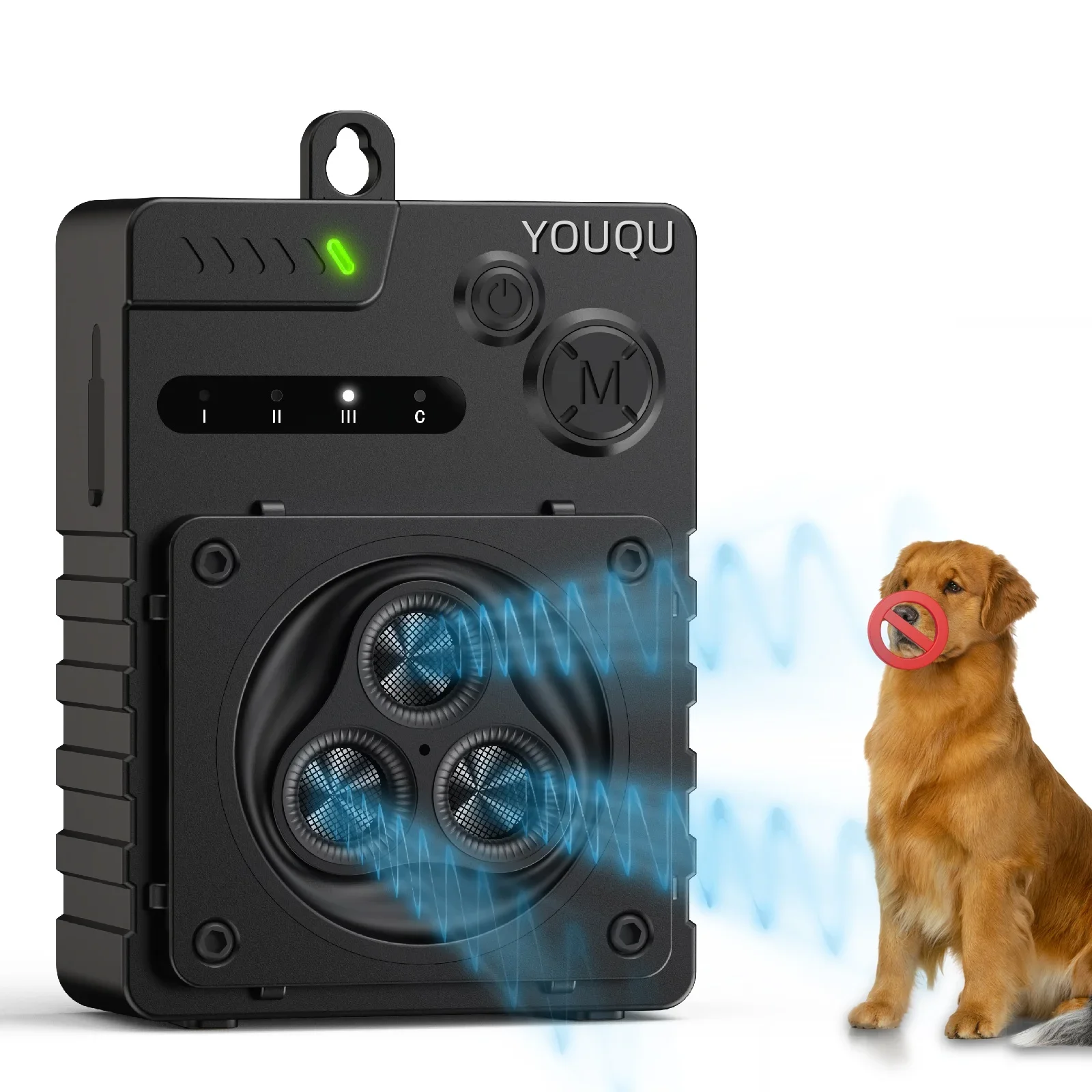 

Ultrasonic Dog Anti Bark Device Rechargeable Automatic Dog Barking Stopper Outdoor High Power Repeller Bark Repellent