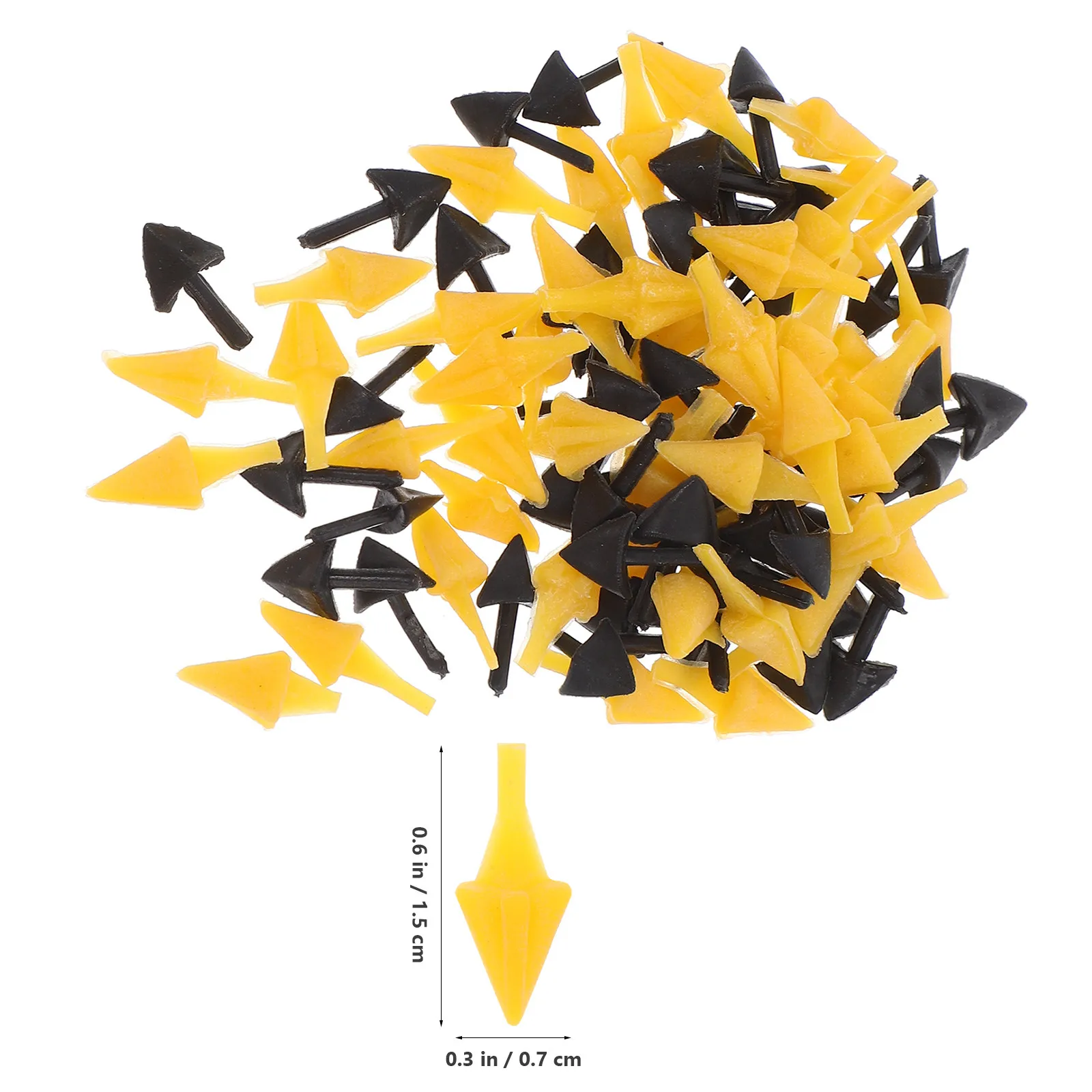 100 قطعة من ملحقات الطيور البلاستيكية، فوهات طيور وهمية، إكسسوارات للحرف اليدوية وصناعة الحيوانات والديكور