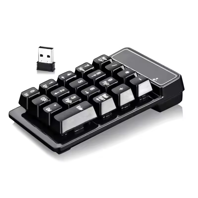 Nouveauté 2.4G clavier numérique sans fil sensation mécanique 19 touches pavé numérique Mini clavier pour PC portable Etc.