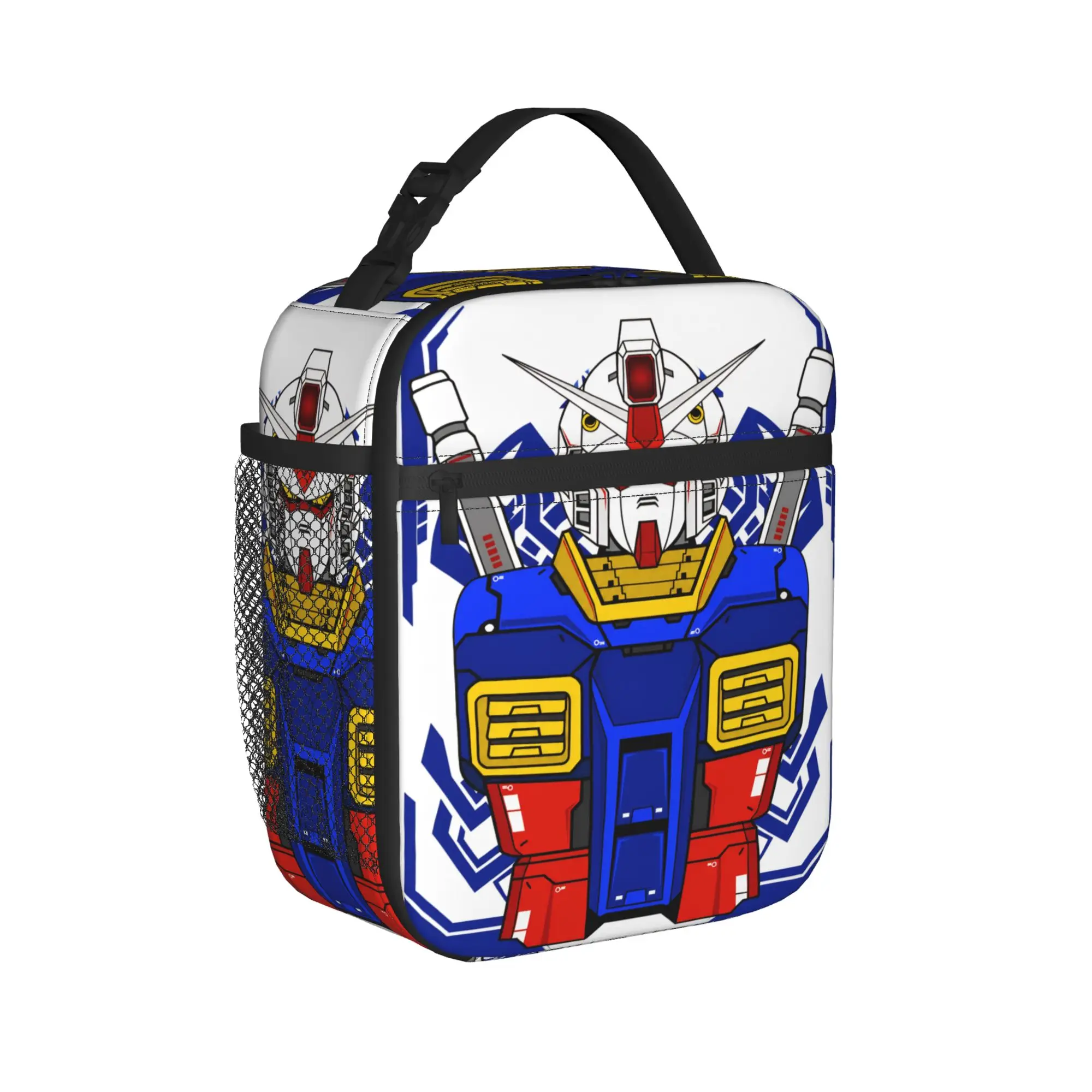 mobile suit gundams Thermal Insulated Lunch Bag for Travel  Portable Food Container Bags Men Women Cooler Thermal Lunch Boxes