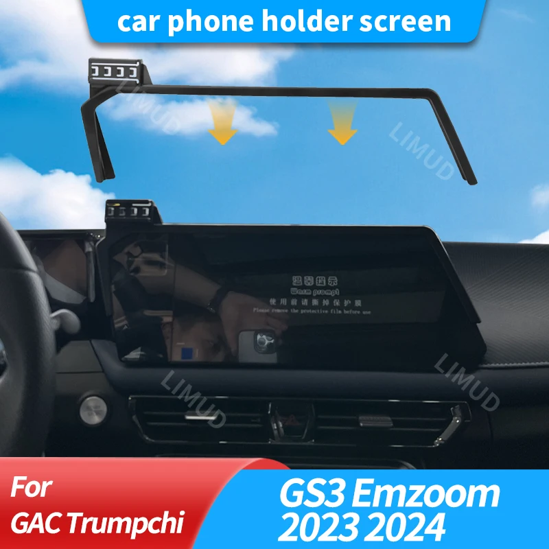 

Держатель для телефона на экран автомобиля, совместимый с Trumpchi GS3 Emzoom 2023 2024, для 10,25-дюймового экрана навигации