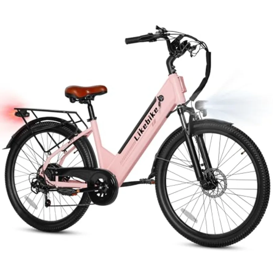 Electric mountain bike for adults: 26 aluminum frame black 1500W peak motor with 48V 15Ah removable battery 85-mile range 28MPH