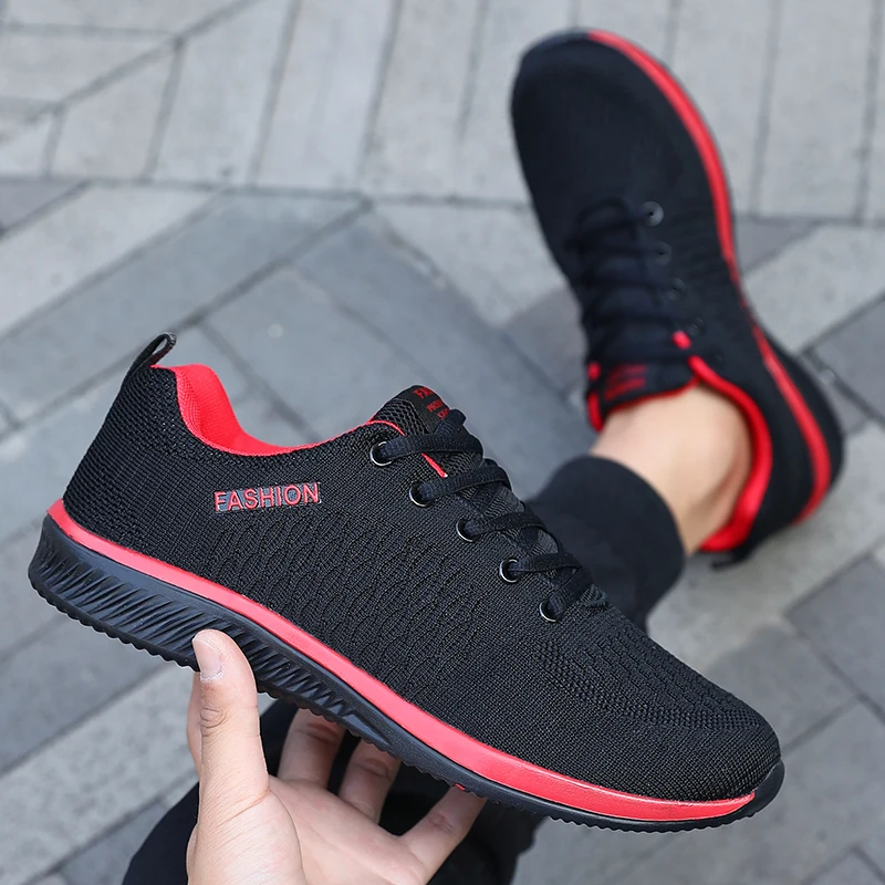 Men Running Sneakers Lightweight Breathable Causal Shoe Walking Knit Sport Athletic Gym Shoes Male Fashion Moccasins Sneaker Men