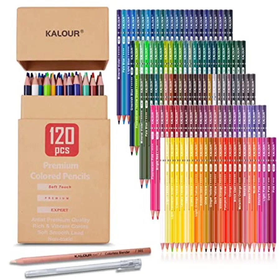 

Premium Colored Pencils, Set of Colors, Artists Soft Core with Vibrant Color, Ideal for Drawing Sketching Shading, Coloring Pen