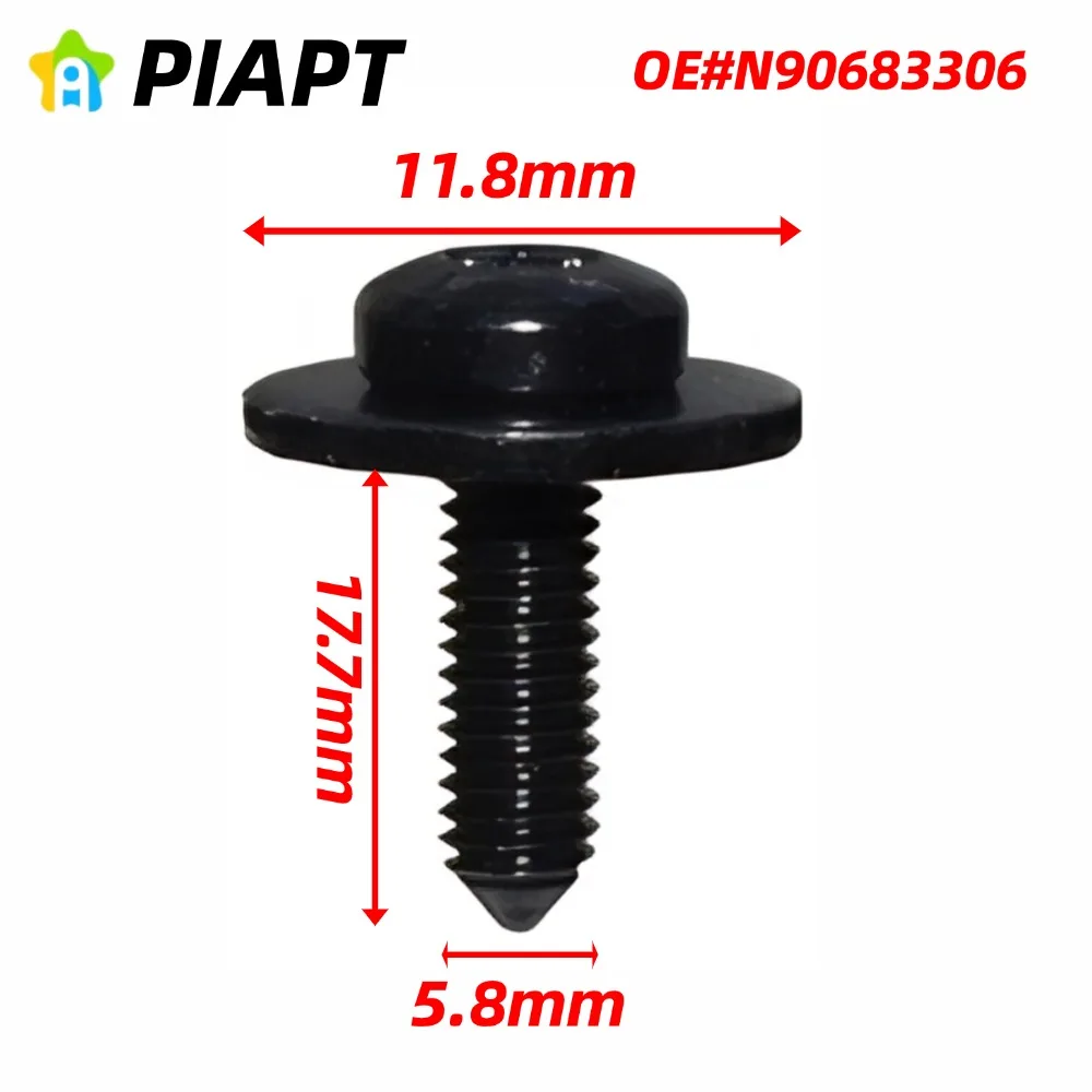 

10PCS OE# N90683306 For VW AUDI Semi Round Bolt Combi W. Hexagon Socket