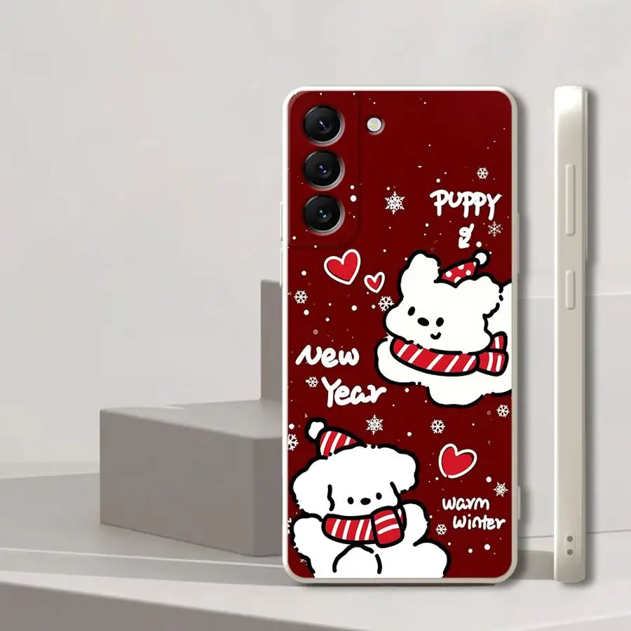 Cute Character Christmas Case for Samsung Galaxy A30s A05 A71 A73 A02s A50 A56 A03 A04 A06 A20s A53 Soft Cover #2
