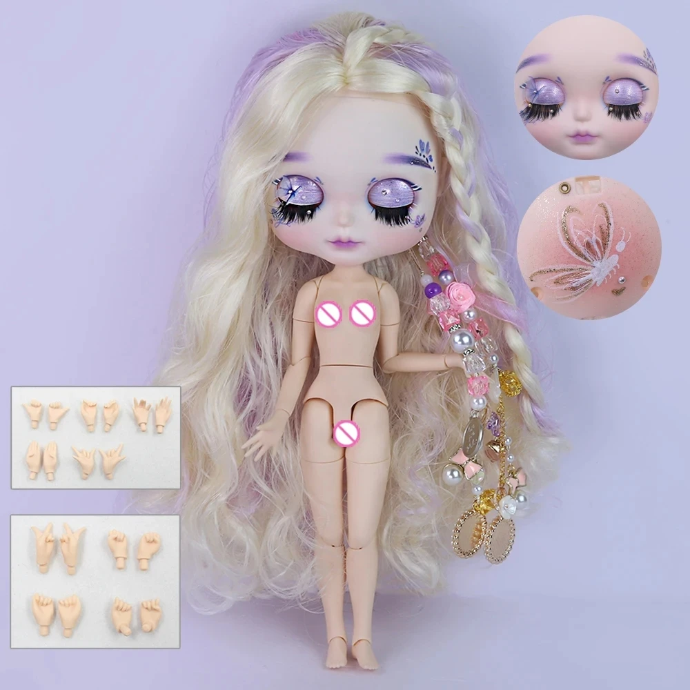 Eisig dbs blyth puppe hand bemaltes set süßes brötchen gesicht lange wimpern schläfrige augen puppen set sd 7