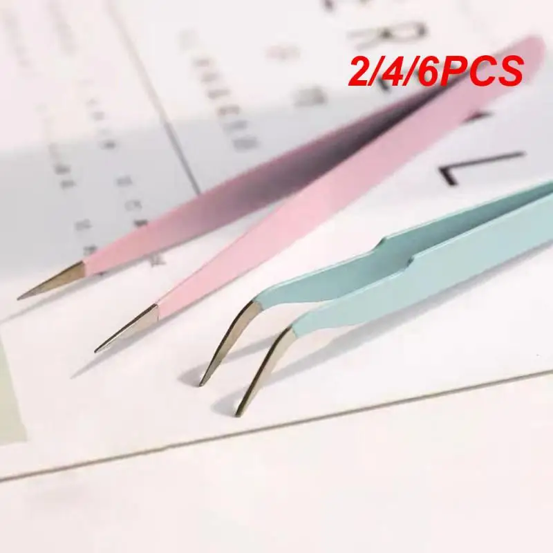 2/4/6PCS Multifunctional Plier Elbow/straight End Manicure Accessories Portable Long-lasting Durable Nail Art Tool