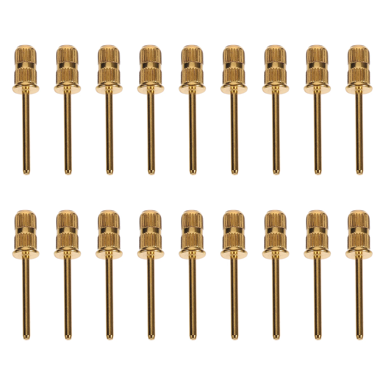 20pcs Metal Sand Ring Bearings Nail Drill Bits for Manicure Pedicure Spa Salon Natural Gel Nails Polishing Tools Accessories