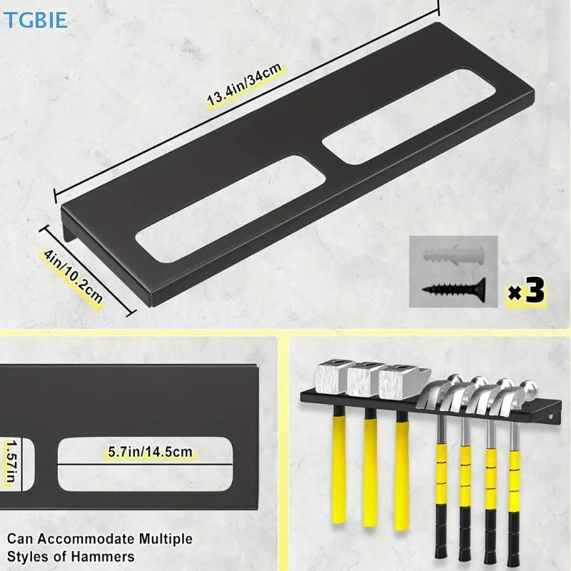 [TL] [TL] حامل جداري لمنظم الأدوات المعدنية لتخزين مفكات البراغي والكماشة والمطارق والشدات في ورشة العمل