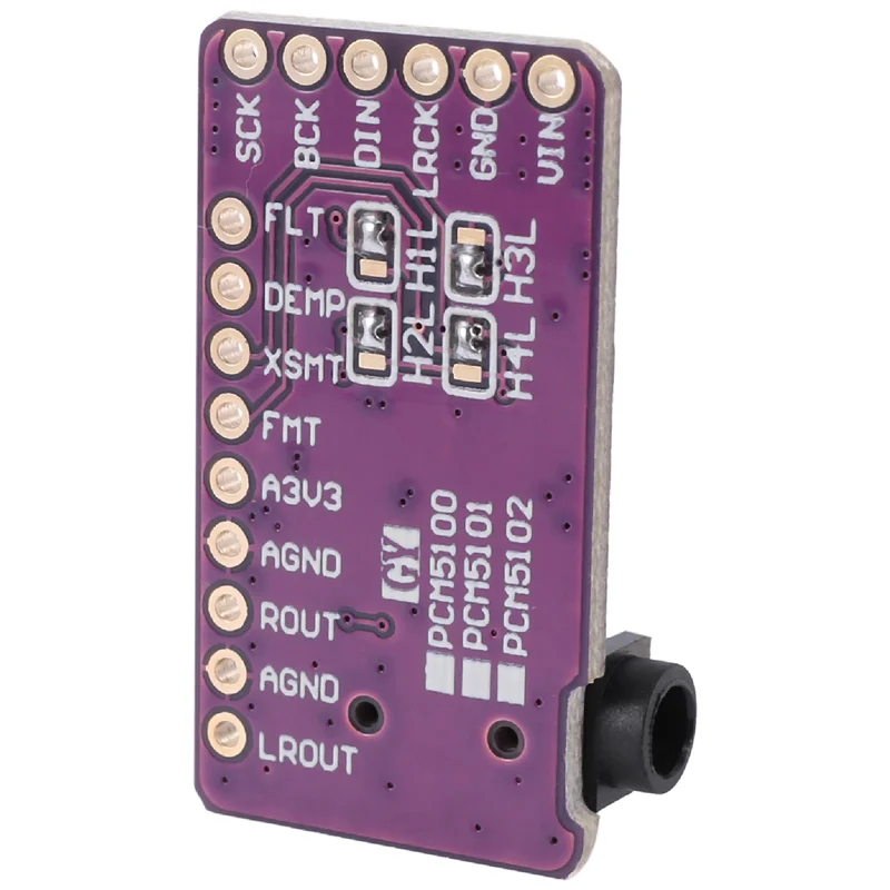 PCM5102 I2S IIS Digital Audio DAC Decoder Module Stereo DAC Digital-To-Analog Converter Voice Module for Raspberry Pi