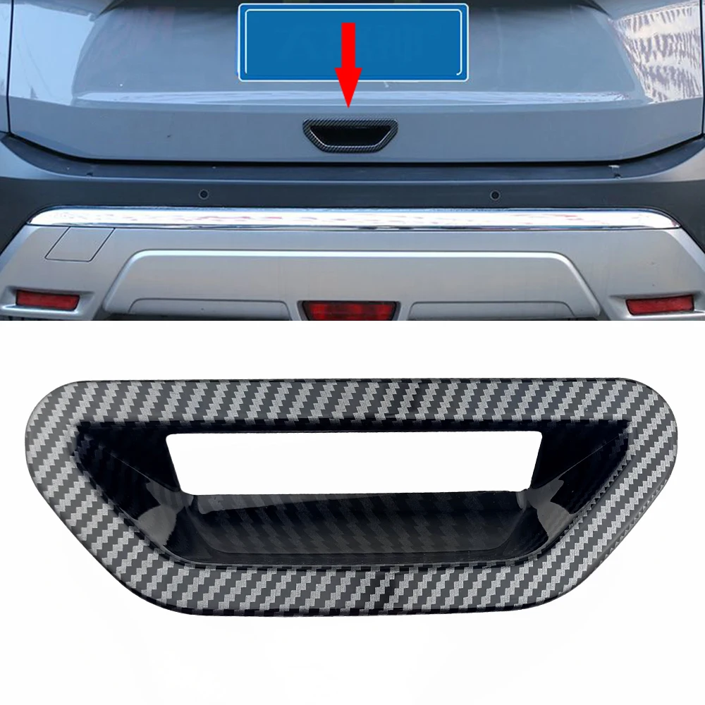 

Carbon Fiber Color Tailgate Door Handle Bowl Cover For Nissan X-trail T33 2022-2026 Rogue Rear Trunk Anti Scratch Decor