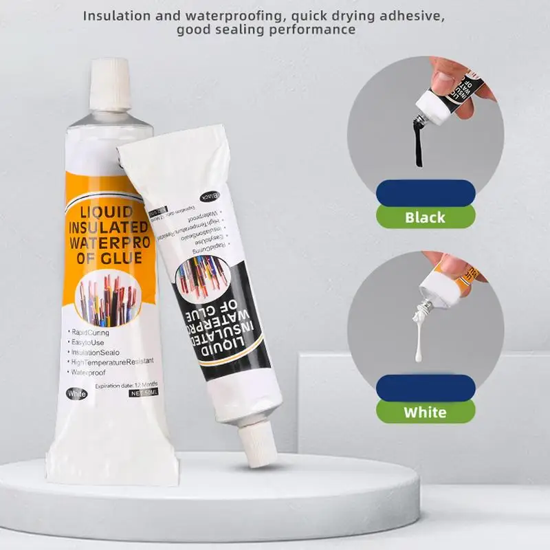 Colla per circuiti stampati 50ml Sigillante liquido isolante Colla per riparazione schermo del telefono Nastro elettrico ad alta fluidità per circuiti stampati