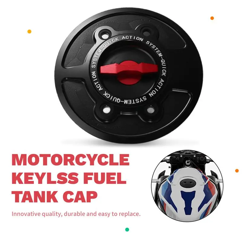 Motorcycle Fuel Tank Cap Keyless Design Quick-Release Cover For BMW S1000RR M1000RR S1000R M1000R