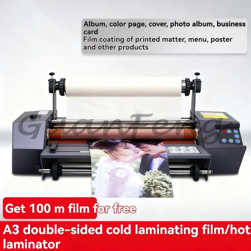 Single-sided and Double-sided A3 + Fully Automatic Hot Mounting Machine, Photo Document Mounting Machine for Document Processing