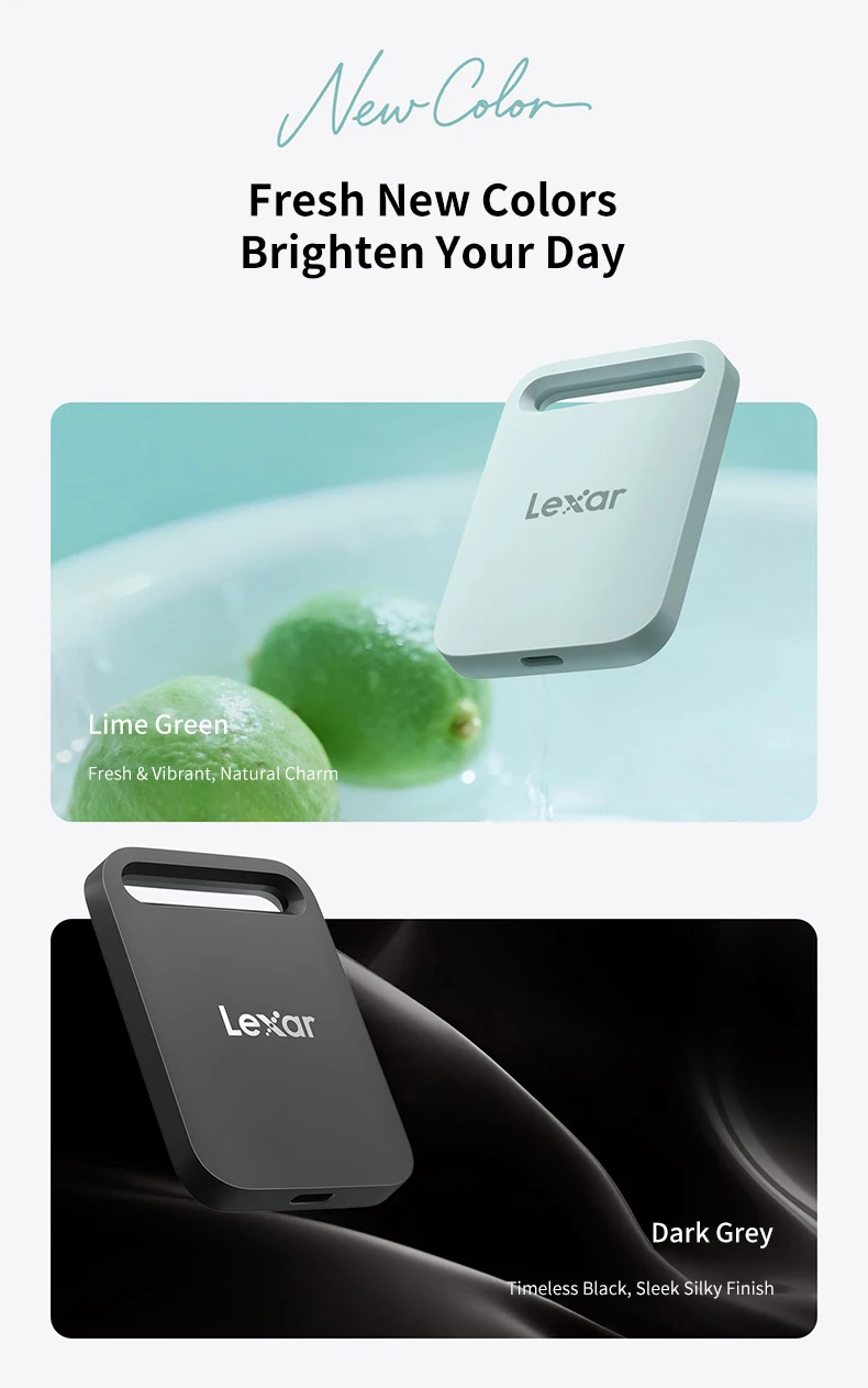 Original Lexar SL260 Air Tragbare SSD 512GB 1TB USB3.2 Gen1 Typ-C 400MB/s Ultraleicht Sturzsicher Für Handy Laptop Mac PC – Detail 8