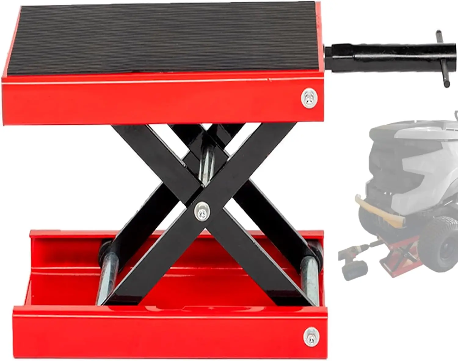

Motorcycle Lift Jack 1100LB Center Scissor Stand for ATV Scooter Dirt Bike Adjustable from 3.25" to 13.25" Red