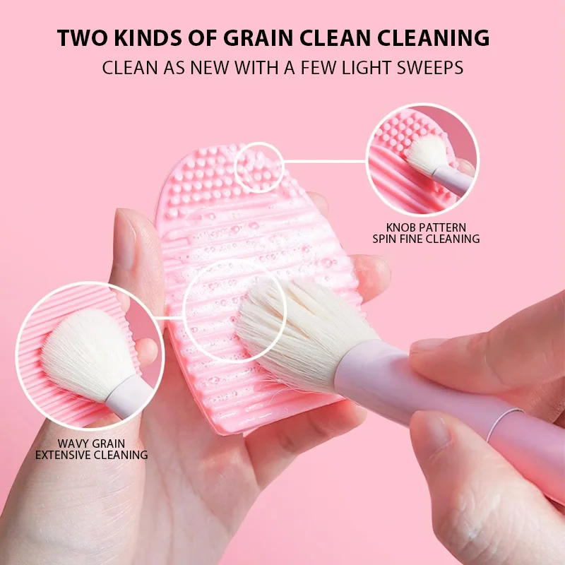 Skincare Silicone Scrub Pad Scrub Cup Makeup Brush Cleaner Scrub Silicone Suction Cup Cleaning Pad Beauty Tools Brush Accessorie