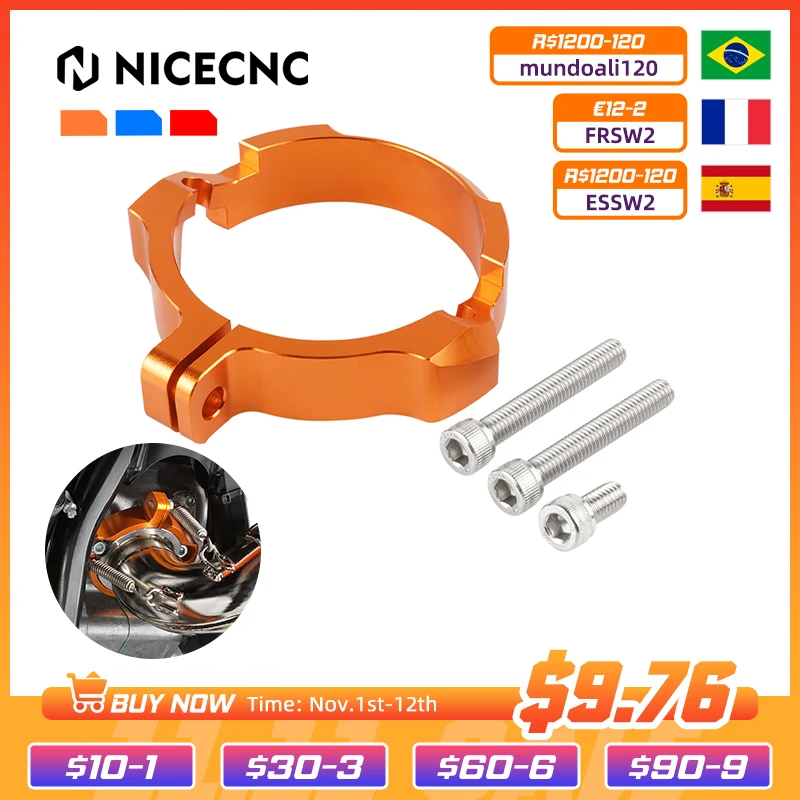 

For KTM 2017-2023 EXC 300 TPI XCW 300 250 Exhaust Flange Guard EXC 300 SX 250 XC 300 Six Days TPI 2017-2022 For GasGas EC 300