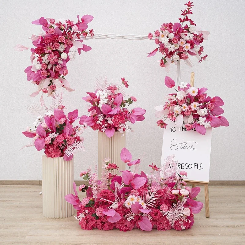 

100CM Forest Style Wedding Venue Flower Arrangement Booking Wedding Banquet Decoration Hotel Decoration Road Leading Flowers