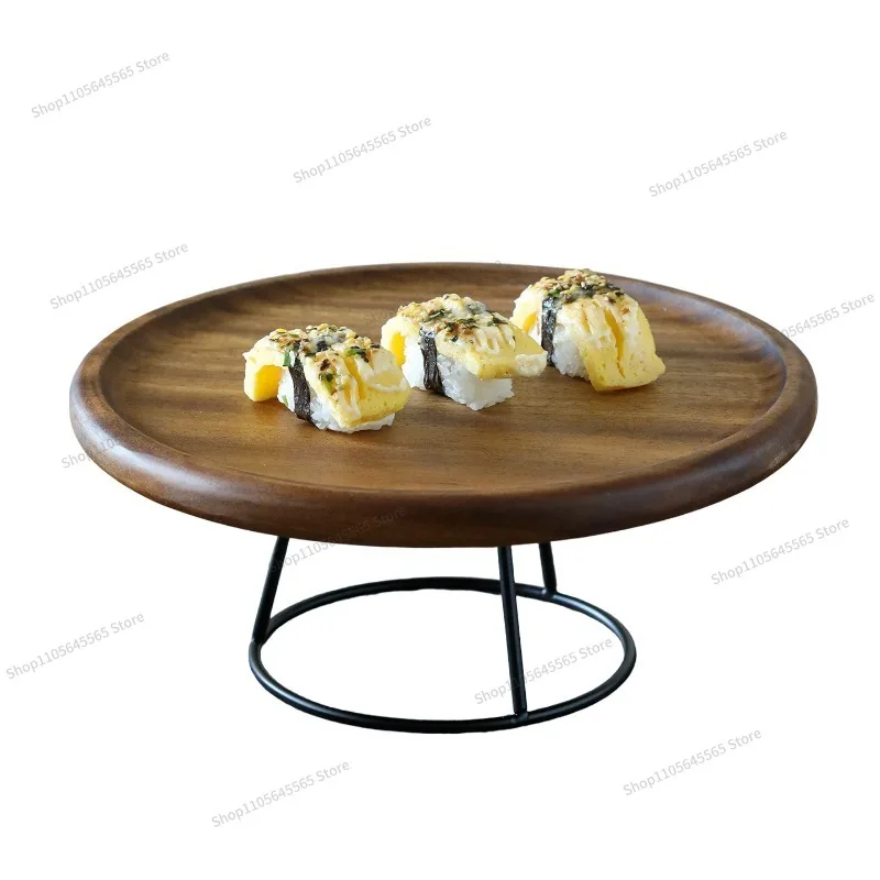 For Walnut Pizza Board with Stand Display Tray