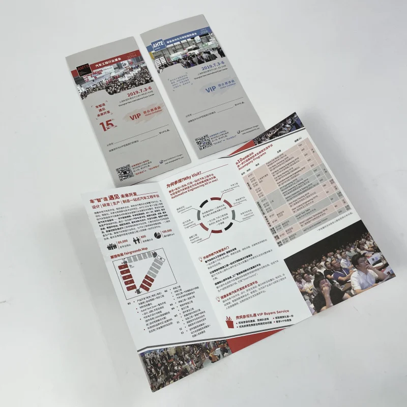 

50 0.Zhang.Custom.Custom Tri-Fold Exhibition Brochure High-Quality Printing Trade Show Marketing and Promotion Digital Print