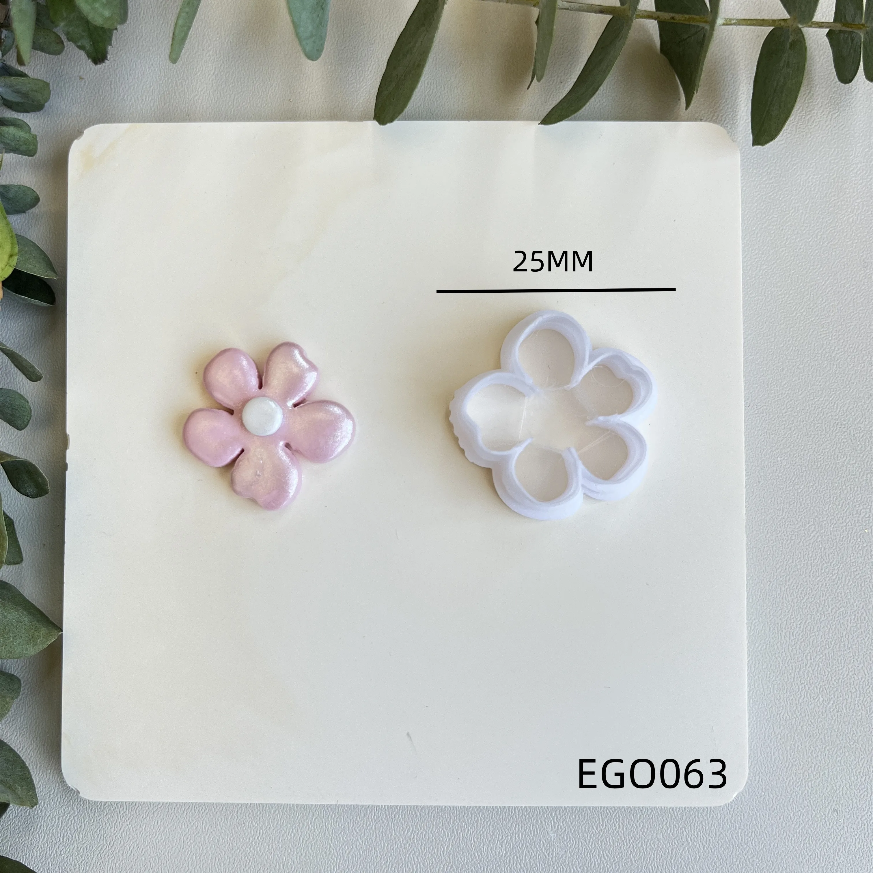 Weiche Keramik-Polymer-Ton-Schneidemaschine, romantische Blumenform, Schneidform, DIY handgefertigte Ohrringe, Schmuck, Anhänger, Herstellungswerkzeug – Detail 8