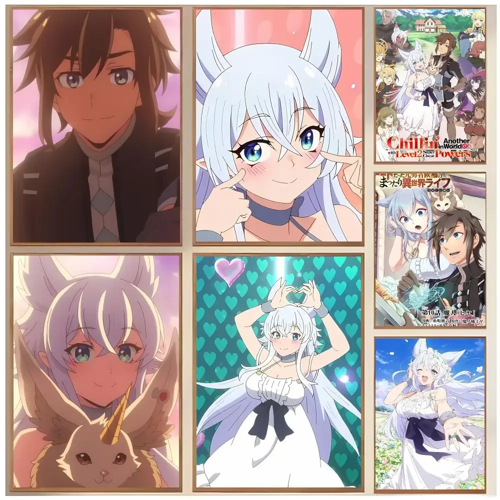 Isekai Adventure C-Chillin in Another World with Level 2 Super Cheat Powers Poster  Classic Home Interior Design &Wall Decor Art